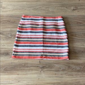 LOFT Embroidered Pattern Skirt (NWT)